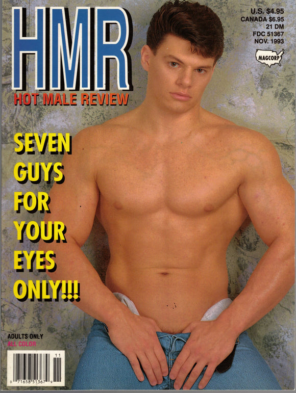 Hot Male Review / 1993 / November / Eric Camden / Devin Foss / Chuck Barron / Derek Cruise / Mark Wagner / Jess Morgan