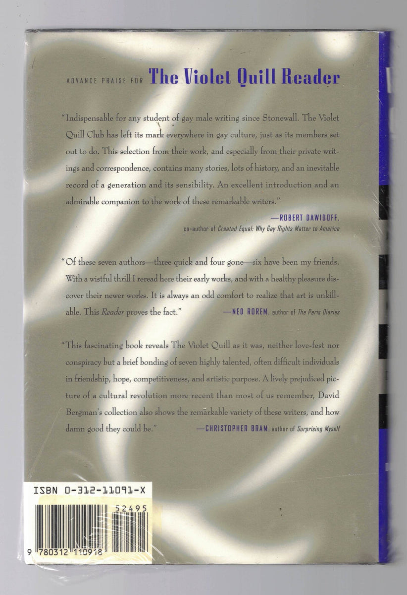 BERGMAN David (editor) / The Violet Quill Reader Zeus Gay Boutik