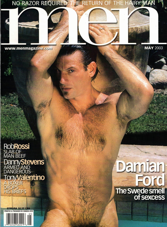 MEN Magazine / 2003 / May / Rob Rossi / Damian Ford / Tony Valentino / Danny Stevens / Kent / Tony Brocco / Don Jacobs / Gabriel Suarez / Damian Michaels / Michael Lucas