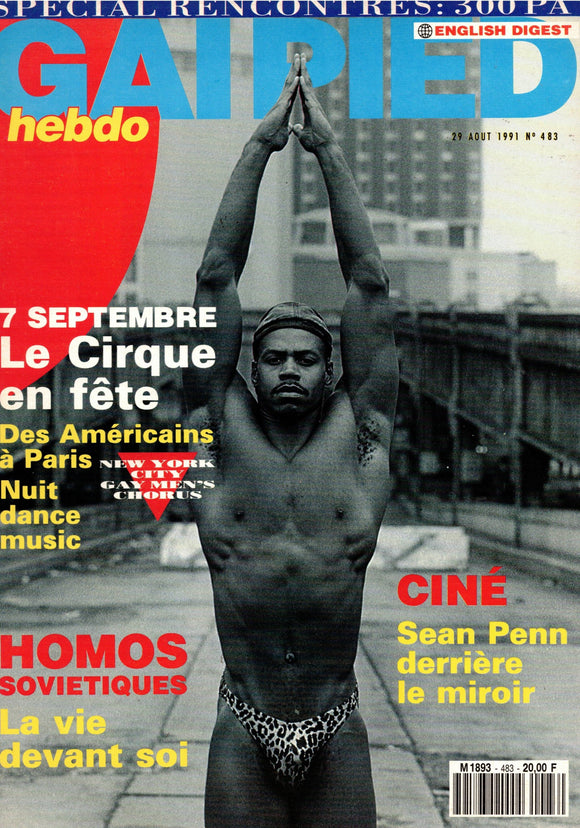 GAI PIED HEBDO FRANCE Magazine / 1991 Aout / No. 483 / Sean Penn / Boyz'N the Hood