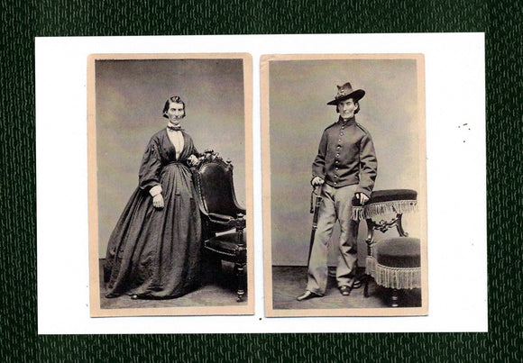 POSTCARD / Frances Clayton, Amercan Civil War lady