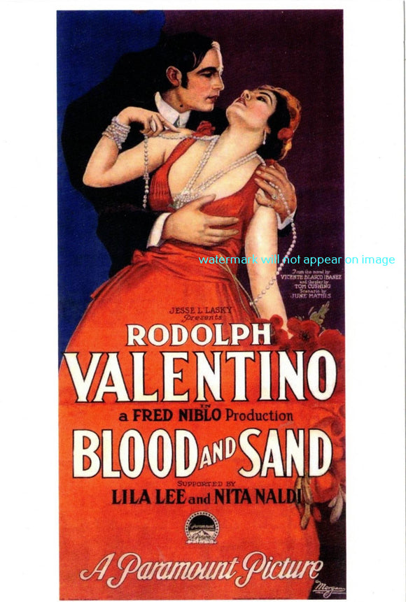 POSTCARD / BLOOD AND SAND, 1922 / Fred Niblo