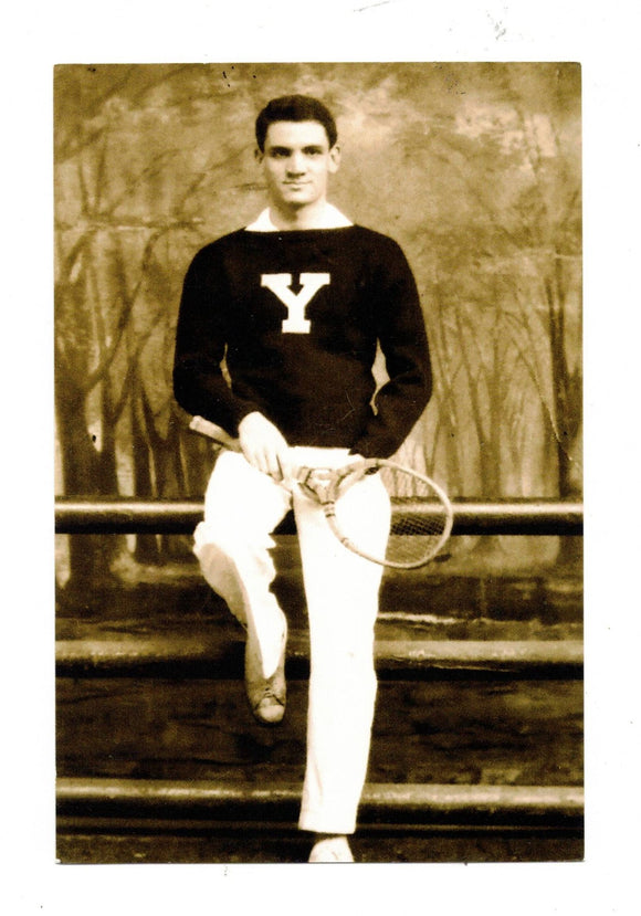 POSTCARD / Yale Tennis Player, 1908