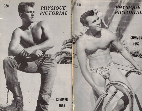 PHYSIQUE PICTORIAL / 1957 / Summer / Joe Leitel / Art Bob / Keith Fisk / Tony Wright / Ed Fury / Kip McDonald / Nelson Herle /  Tex Fraysher