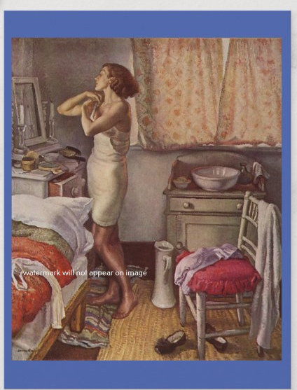 POSTCARD / KNIGHT, Laura / The bedroom, 1931