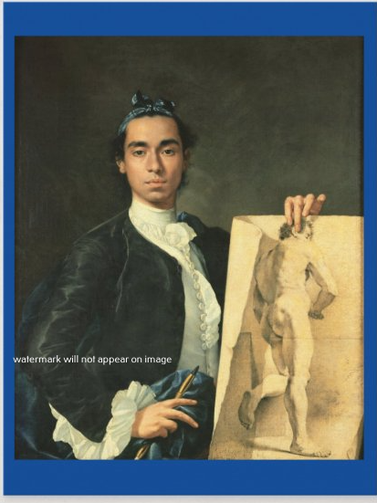 POSTCARD / MELENDEZ, Luis / Self-portrait, 1746