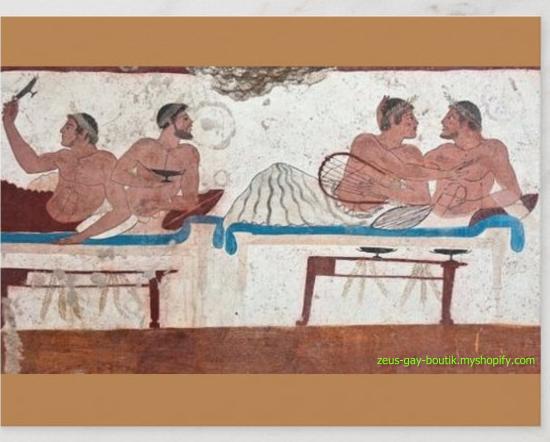 POSTCARD / Ancient Greece / Tomb of the diver / Symposium, 470 BC