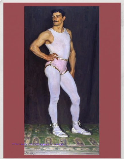POSTCARD / KAMPF, Arthur / The performer, 1907