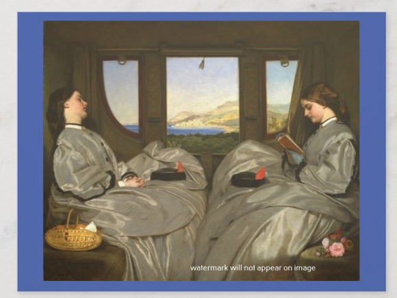 POSTCARD / EGG, Augustus / Travelling companions, 1862