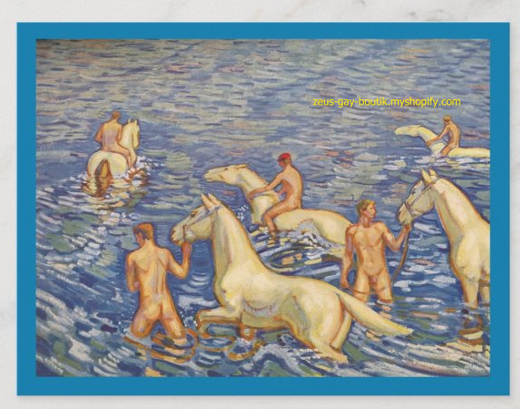 POSTCARD / HOFMANN, Ludwig Von / The sea riders, 1915