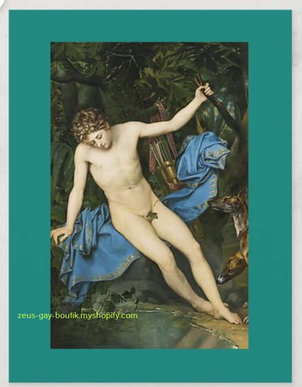 POSTCARD / ODEVAERE, Joseph / Narcissus, 19th century