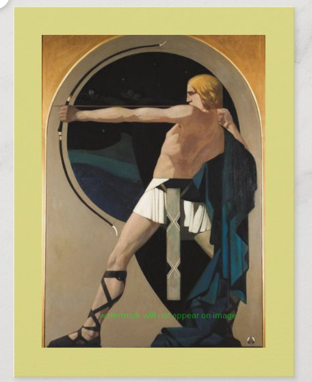 POSTCARD / Van't HOFF, Adriaan / The Archer, 1928