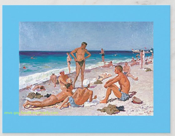 POSTCARD / Pichugin, Sergey / At the beach, 1927