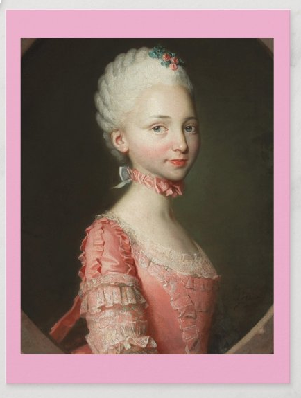 POSTCARD / Simon-Bernard LENOIR / Portrait d'une dame galante, 1756