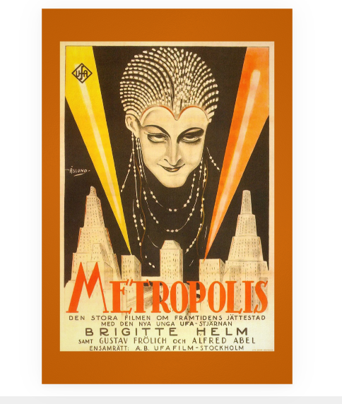 POSTCARD / Metropolis, 1927 / Brigitte Helm / Fritz Lang