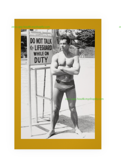 POSTCARD / Do not talk to lifeguard while on duty