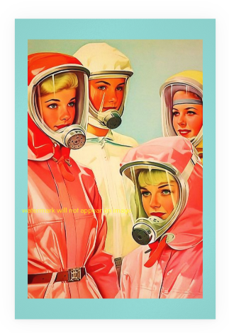 POSTCARD / Personal protective equipment, 1950s