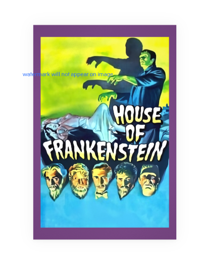 POSTCARD / House of Frankenstein, 1944 / Boris Karloff