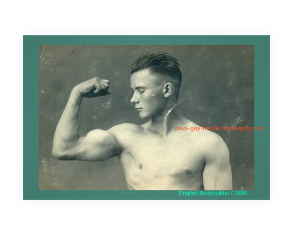 POSTCARD / English bodybuilder, 1896