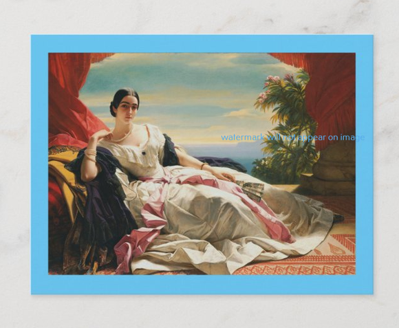 POSTCARD / WINTERHALTER, Franz Xavier / Princess Leonilla, 1843
