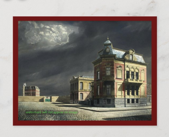 POSTCARD / WILLINK, Carel / View of the town, 1934