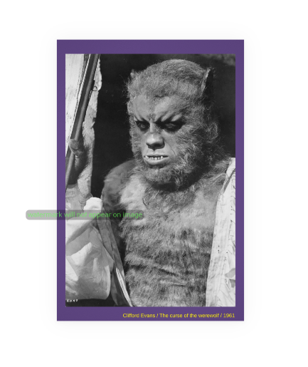 POSTCARD / Clifford Evans / The curse of the werewolf, 1961