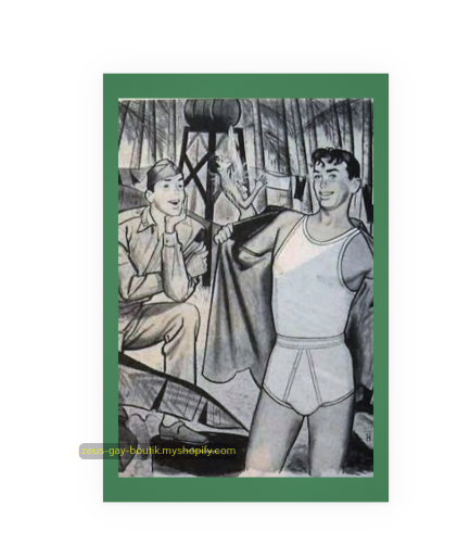 POSTCARD / Men's underwear ad, 1940s