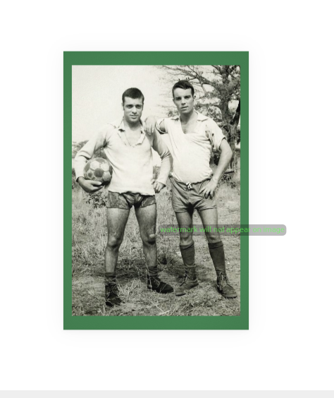 POSTCARD / Soccer buddies, 1960s