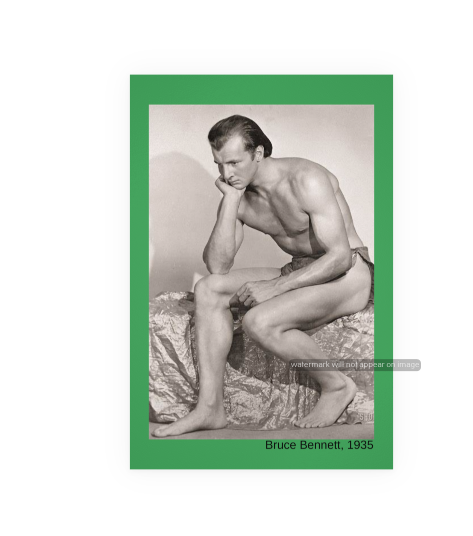 POSTCARD / Bruce Bennett / Tarzan , 1935 (green)