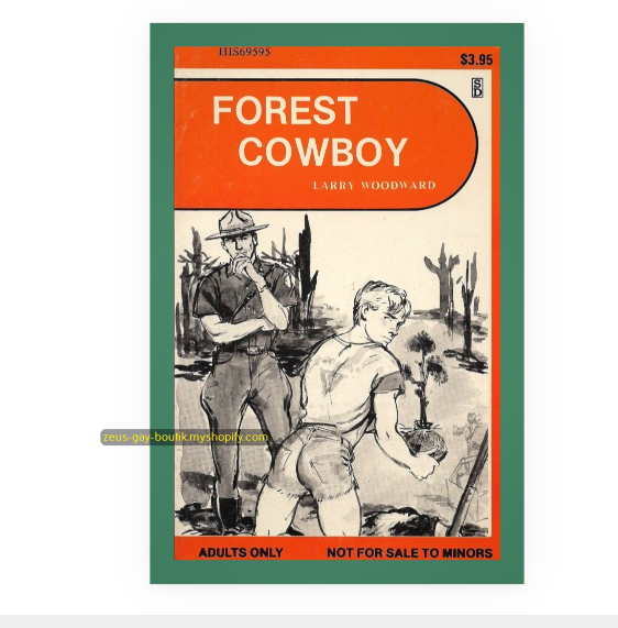 POSTCARD / Pulp Fiction / Larry Woodward / Forest Cowboy