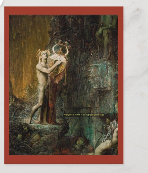 POSTCARD / BERONNEAU, Pierre / Orpheus in the underworld, 1897