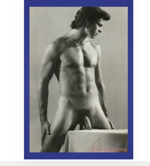 POSTCARD / Ernie Langeberg nude looking sideways