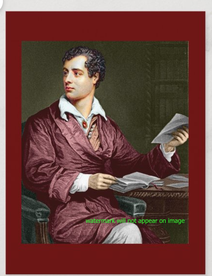 POSTCARD / PHILLIPS, Thomas / Lord Byron, 1824
