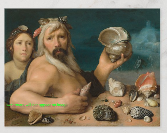 POSTCARD / Van HAARLEM, Cornelius / Neptune + Amphitrite, 1616