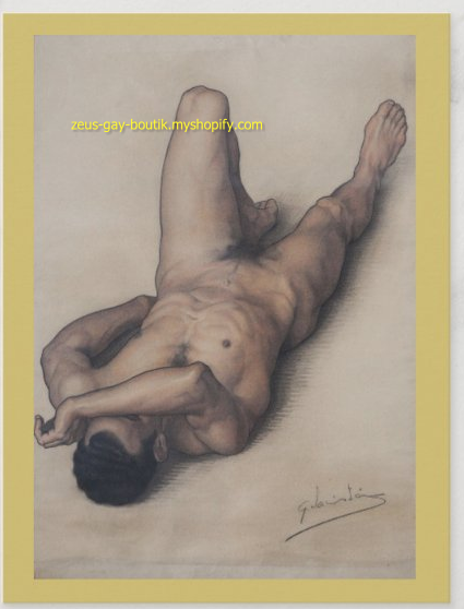POSTCARD / TORRALBA, Gerardo / Male nude, 20th century