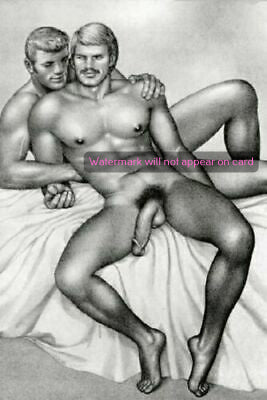 POSTCARD / Tom of Finland / Nude male couple on bed