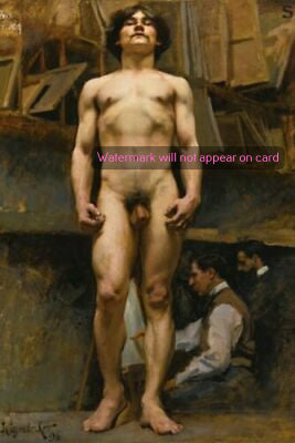 POSTCARD / LEYENDECKER, Joseph / Male academic nude, 1896