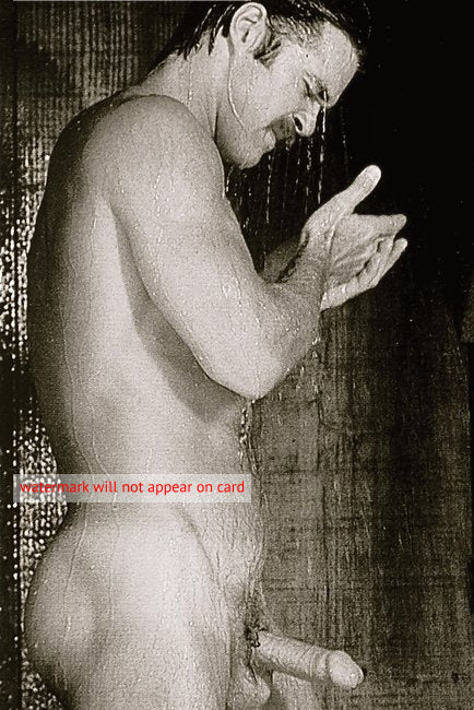 POSTCARD / Nick Chase nude in shower