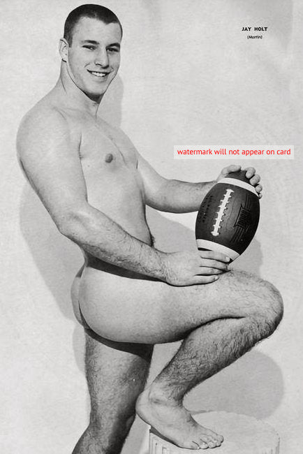 POSTCARD / Jay Holt nude football player / David Martin