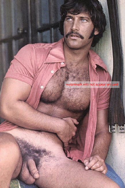 POSTCARD / Marty Wolfson nude in pink shirt