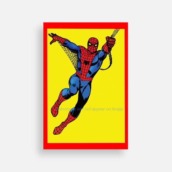 POSTCARD / Spiderman on yellow