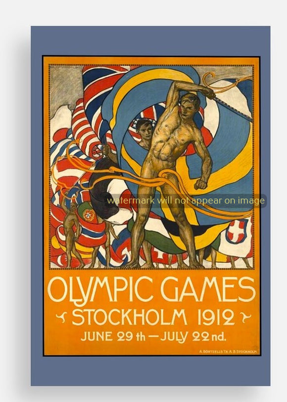POSTCARD / Olympic Games, Stockholm, 1912
