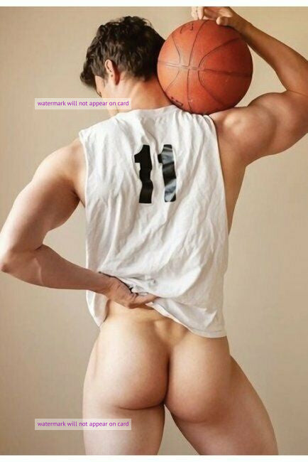 POSTCARD / Basketball player's buttocks