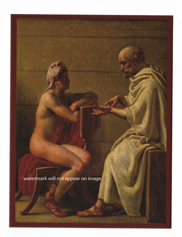 POSTCARD / ECKERSBERG, Christopher / Socrates + Alcibiades, 1843