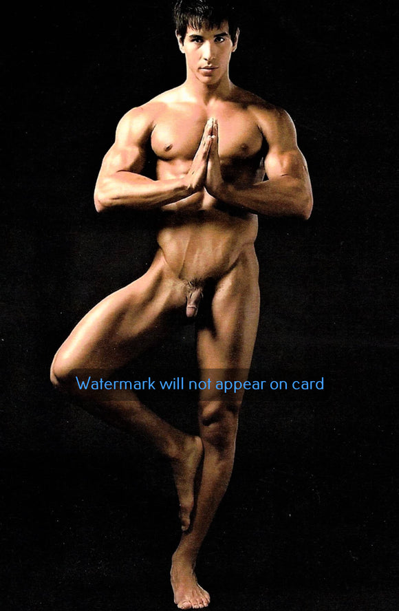 GREETING CARD / Edwin nude yoga