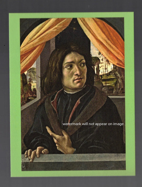 POSTCARD / DEL GARBO, Raffaelinno / Portrait of a man, 1500