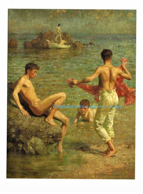 POSTCARD / TUKE Henry Scott / Gleaming waters, 1910