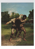 POSTCARD / COURBET, Gustave / The wrestlers, 1853
