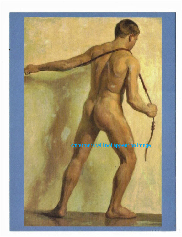 POSTCARD / Anonymous American / Male nude + rope / Early 20th century