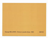 POSTCARD / BELLOWS, George / Emma in purple dress, 1920